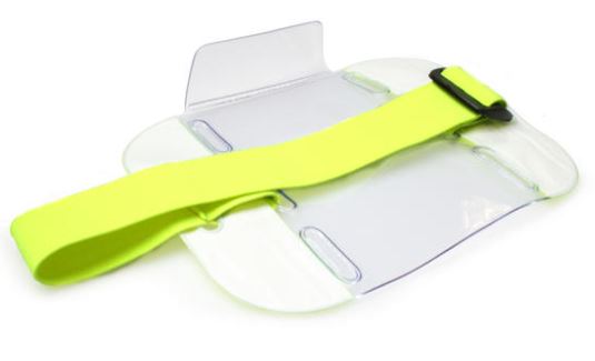 Hi-Vis Adjustable Safety Armband Card Holder - Image 3