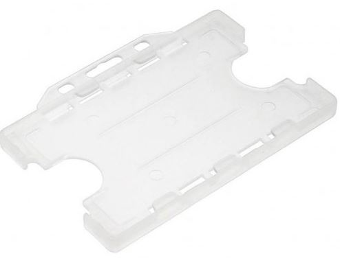 Open Face Ridged Biodegradable Card/Badge Holder (Horizontal) - Single Sided - Image 3