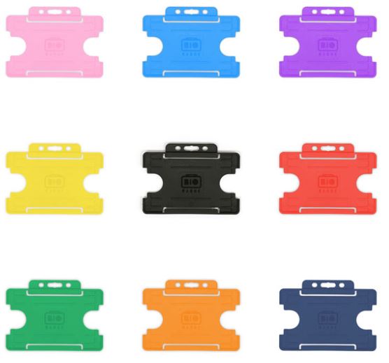 Open Face Ridged Biodegradable Card/Badge Holder (Horizontal) - Single Sided - Image 4