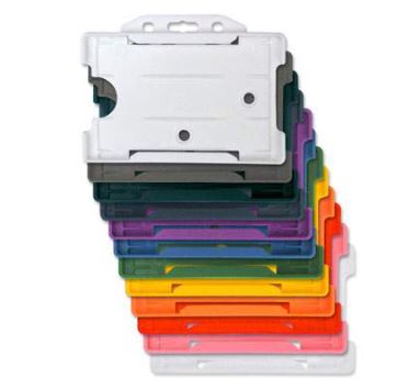Open Face Ridged Biodegradable Card/Badge Holder (Horizontal) - Single Sided - Image 2
